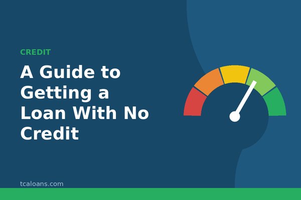 A Guide to Getting a Loan With No Credit: TCALoans illustration