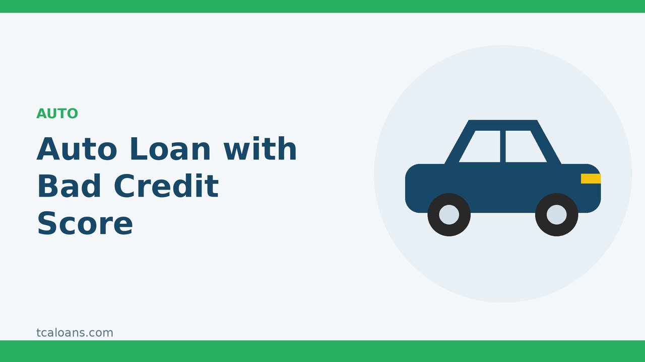 Auto Loan with Bad Credit Score: TCALoans illustration