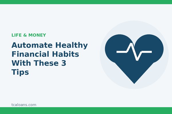 Automate Healthy Financial Habits With These 3 Tips: TCALoans illustration