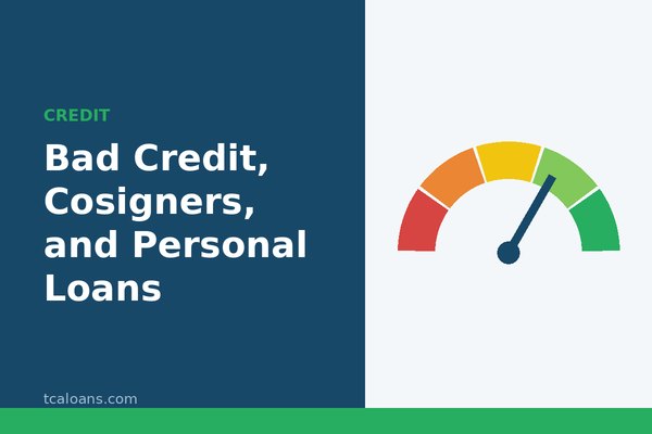 Bad Credit, Cosigners, and Personal Loans: TCALoans illustration