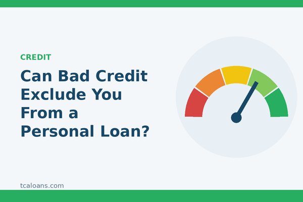 Can Bad Credit Exclude You From a Personal Loan?: TCALoans illustration