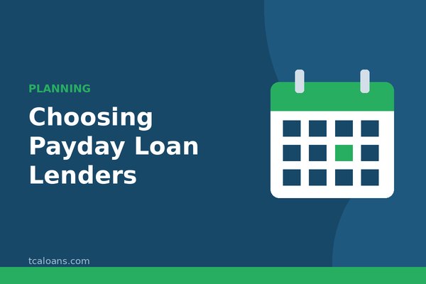 Choosing Payday Loan Lenders: TCALoans illustration
