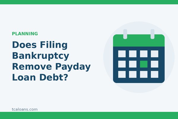 Does Filing Bankruptcy Remove Payday Loan Debt?: TCALoans illustration