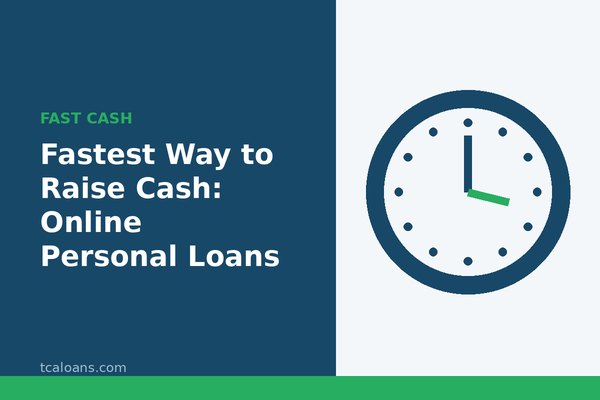 Fastest Way to Raise Cash: Online Personal Loans: TCALoans illustration