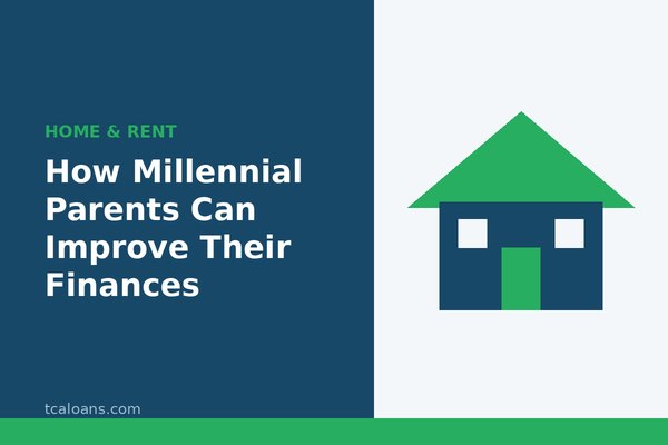 How Millennial Parents Can Improve Their Finances: TCALoans illustration
