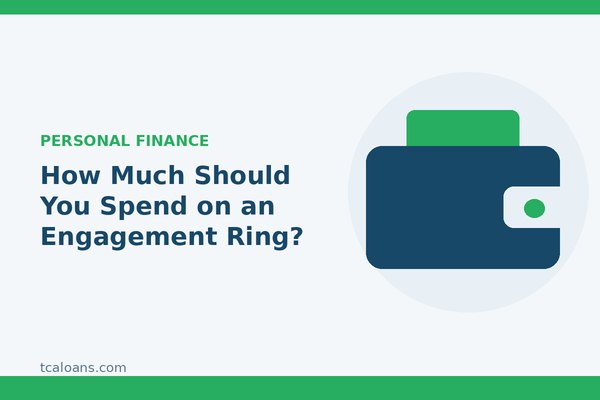 How Much Should You Spend on an Engagement Ring?: TCALoans illustration