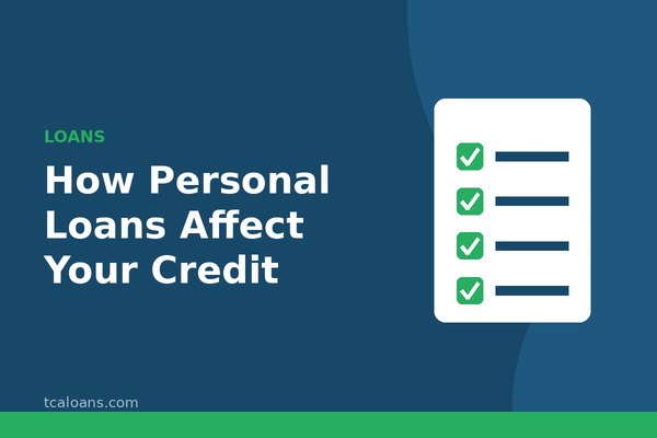How Personal Loans Affect Your Credit: TCALoans illustration