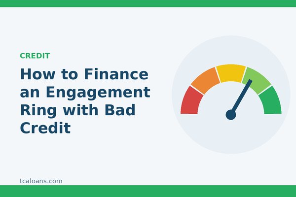 How to Finance an Engagement Ring with Bad Credit: TCALoans illustration