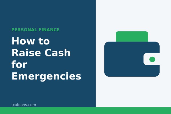 How to Raise Cash for Emergencies: TCALoans illustration