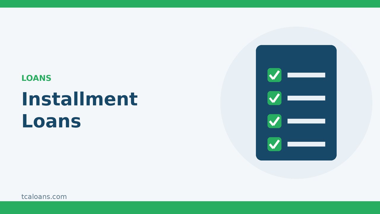 Installment Loans: TCALoans illustration