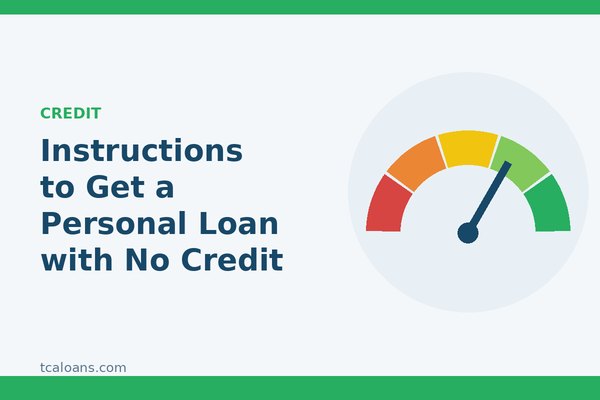 Instructions to Get a Personal Loan with No Credit: TCALoans illustration