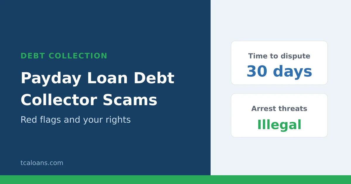 Payday loan debt collector scams: red flags and the 30 day window to dispute a debt