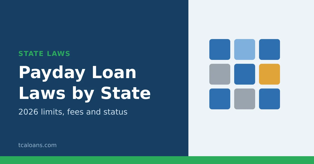 Payday Loan Laws by State: 2026 limits, fees and status