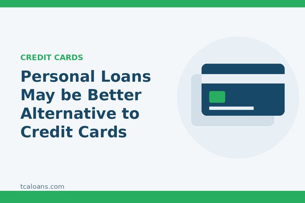 Personal Loans May be Better Alternative to Credit Cards: TCALoans illustration