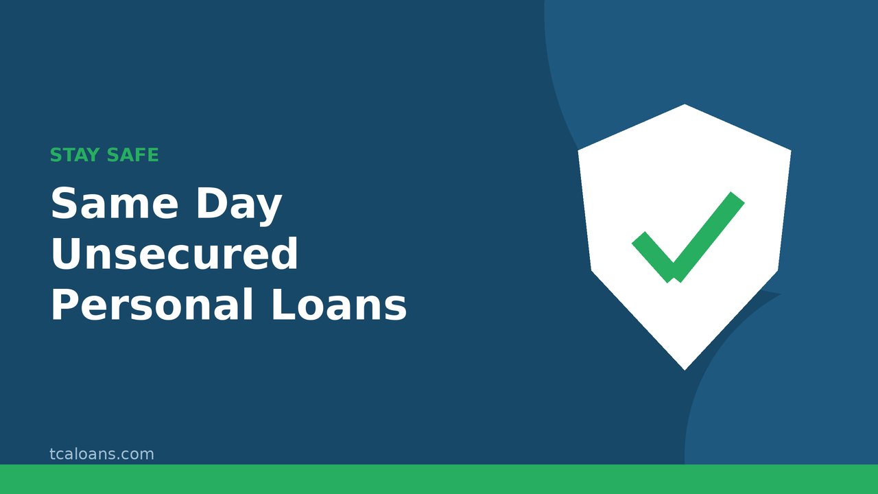 Same Day Unsecured Personal Loans: TCALoans illustration