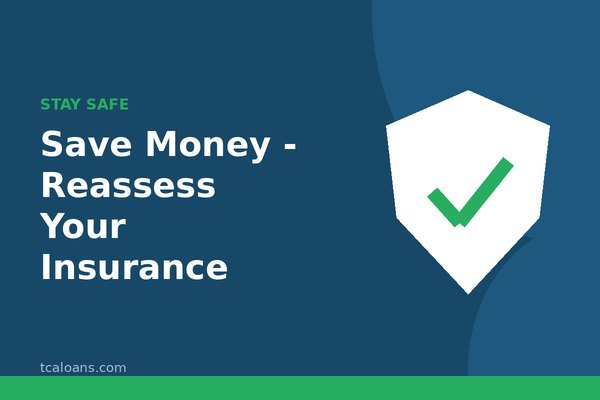 Save Money - Reassess Your Insurance: TCALoans illustration