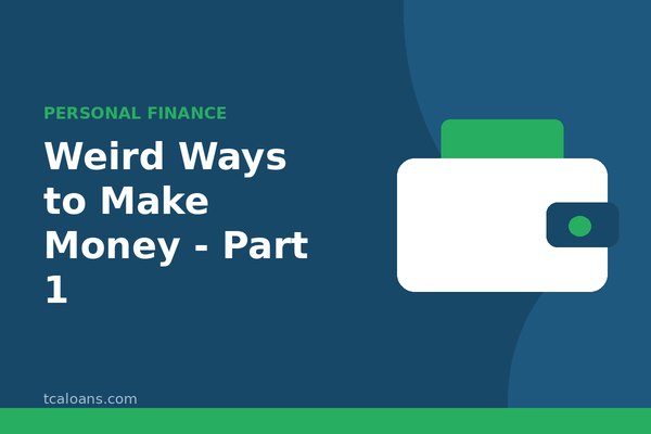 Weird Ways to Make Money - Part 1: TCALoans illustration
