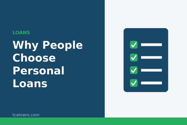 Why People Choose Personal Loans : TCALoans illustration
