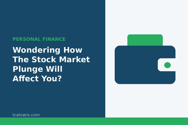 Wondering How The Stock Market Plunge Will Affect You?: TCALoans illustration